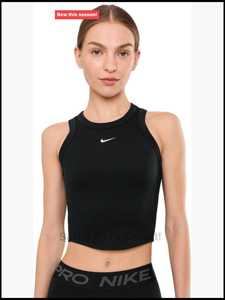 Nike One Women's Fitted Dri-Fit Cropped Tank Top